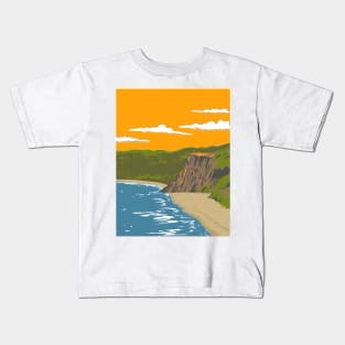 Pipa Beach or Praia de Pipa Tibau do Sul in Rio Grande do Norte Brazil WPA Art Deco Poster Kids T-Shirt